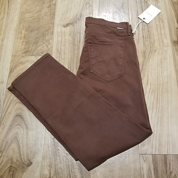 NWT Mother Jeans The Loosey in Touch And Go Brown Beauty Womens Button Fly 31x27 - Picture 8 of 14